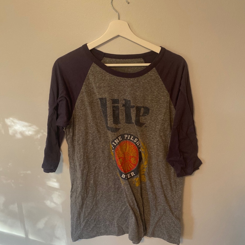 Miller Lite Men’s Baseball Tee